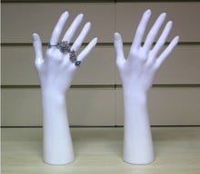 PE Realistic White Female Mannequin Dummy Hand For Ring Bracelet Jewelry Display 2024 - buy cheap