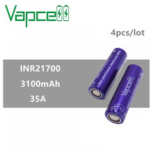Bateria recarregável 21700 mah 35a vs keeppower vapcell-4 unidades 2024 - compre barato