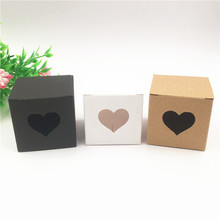 Caja de papel cúbico de colores con corazón hueco, 20 piezas, 5x5x5cm, para fiesta de aniversario, Festival del Día de San Valentín, paquete de cumpleaños 2024 - compra barato