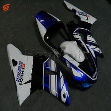 Carenado de plástico ABS para motocicleta, kit de carrocería, paneles H2, para YZFR1 1998 1999, Azul, Blanco, YZF R1 98 99 2024 - compra barato