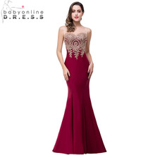 34 Colors Custom Make Mermaid Lace Evening Dress Long Cheap Appliques Backless Evening Gowns Abendkleid Robe de Soiree Longo 2024 - buy cheap