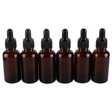 6pcs 30ml Amber Glass Dropper Bottles with Pipette Empty Perfumes Bottles Liquid Jars 2024 - buy cheap