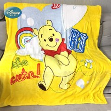 Manta suave de Winnie para niños y niñas, Sábana plana amarilla de 150x200cm para dormitorio o sofá, avión, descuento 2024 - compra barato