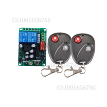 Controle remoto sem fio 220v 2ch rf interruptor de aprendizagem código ajustável