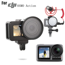 Capa protetora em liga de alumínio para câmera dji osmo, proteção em lente uv de 52mm com 1/4 furos para parafuso 2024 - compre barato