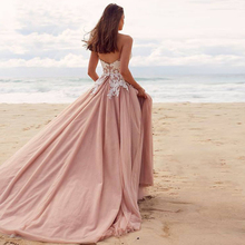 Vestido de novia Sexy con Aplique de encaje para boda, escote corazón a la altura del piso champán, boda, 2021 2024 - compra barato