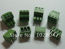 Conector de bloque de terminales de tornillo, Conector de Color verde, tipo enchufable con pin de ángulo, paso de 3,5mm, 3 pines/vía, 20 Uds. 2024 - compra barato