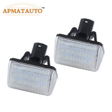 2pcs  White LED License Number Plate Light Bulb Canbus   For Mazda CX-5 6 03 13- CX-7 07 eo Kuga Galaxy  OEM Replace 2024 - buy cheap