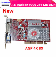 Free Shipping New ATI Radeon 9000 256MB DDR Memory AGP 4X 8X , VGA Video Card 2024 - buy cheap
