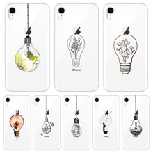 Задняя крышка для iPhone 6 S 6 S 7 8 X XR XS Max Art Flower light Fish Bird силиконовый мягкий чехол для телефона iPhone 8 7 6 S 6 S Plus 2024 - купить недорого