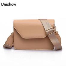 Unishow mujeres hombro bolso de diseñador de la marca Mini bolsas de mensajero para mujeres, cuero de Pu pequeña dama bolso ocasionales sólido 2024 - compra barato