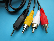 Miniconector AV de 2,5mm a 3 colores, adaptador de enchufe macho RCA, Cable de Audio y vídeo de 150cm(59 pulgadas), 2 uds. 2024 - compra barato