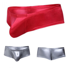 2019 Sexy Gay Underwear Men Boxer Shorts Man ice Silk Soft U Convex Pouch Low Waist Panties Male Underpants XXL jockstrap 2024 - buy cheap