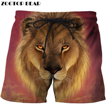 King of Lion Beach Shorts Men Shorts Masculino 3d Shorts Plage Board Swimwear Quick Pants Homme Pants Drop Ship ZOOTOP BEAR 2024 - buy cheap