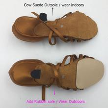 Rubber Outsole Add For Women Zapatos De Baile Latin Ballroom Salsa Dance Shoes Professional EVKOOdance 2024 - buy cheap