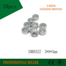 Free shipping 440C SMR83ZZ ABEC-3 (10PCS) 3X8X3mm Stainless Steel Miniature Ball Bearings SMR83ZZ 2024 - buy cheap