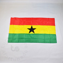 Bandera de Ghana de 90x150cm para fiesta de meet Parade, bandera nacional para colgar la bandera de la Copa del Mundo, decoración del hogar, bandera de Ghana 2024 - compra barato