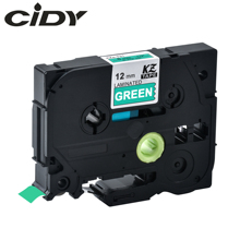 CIDY Tze 735 Tz735 White on Green Laminated Compatible P touch 12mm tze-735 tz-735 tze735 Label Tape Cassette Cartridge 2024 - buy cheap
