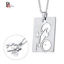 Sports Bike Style Necklaces for Men Jewelry Stainless Steel Male Colar Gifts 2024 - buy cheap