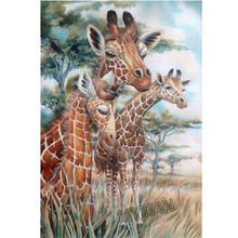 full square/round drill 5D diy diamond painting African giraffe Embroidery pattern animals cross stitch kit mosaic wall sticker 2024 - buy cheap
