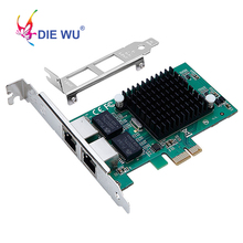 Intel82575 Dual Port RJ45 Port NIC 10/100/1000 Gigabit PCI Express pcie x1 Network Server Adapter Cards TXA020 2024 - buy cheap