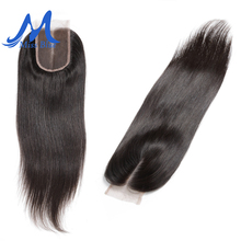 Missblue бразильские человеческие волосы на шнуровке прямые 4x4 5x5 швейцарские кружева 100% Реми волосы на шнуровке Фронтальная застежка с детскими волосами 2024 - купить недорого