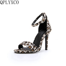 QPLYXCO 2019 Summer Style Sandals Women fashion Sexy Super High Heels (12CM)  wedding Party dance shoes woman M7-2 2024 - buy cheap