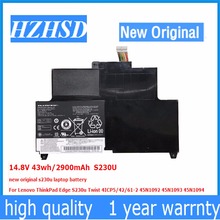 14.8V 43wh/2900mAh S230U new original laptop battery For Lenovo ThinkPad Edge S230u Twist 4ICP5/42/61-2 45N1092 45N1093 2024 - buy cheap