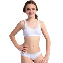 9-14 Yrs Young Girls Underwear Training Bra Child Students Sports Bra Mesh  Back Breathable