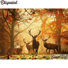 Dispaint Full Square/Round Drill 5D DIY Diamond Painting "Animal deer" Embroidery Cross Stitch 3D Home Decor A10552 2024 - buy cheap