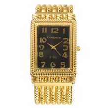 Часы наручные xfcs женские прямоугольные, люксовые брендовые кварцевые с золотым циферблатом, 2020 2024 - купить недорого