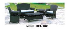 Classic 113 Rattan Sofa Include Table Cushions Garden Outdoor Patio Sofa Ratten Furniture Low Price Furniture Set HFA102 2024 - buy cheap