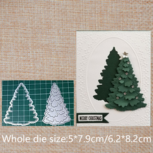 Металлические режущие штампы для рождественской елки, Металлические Стальные режущие тисненые штампы для скрапбукинга, ремесла для домашнего декора 2024 - купить недорого
