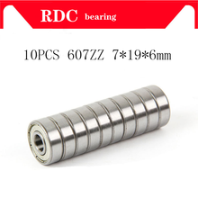 10PCS ABEC-5 607ZZ 607Z 607 High-quality deep groove ball bearing 7x19x6mm Bearing 7x19x6 MM Miniature 607Z Ball Bearings 607 ZZ 2024 - buy cheap