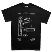 2019 de moda de verano T camisa 1911 pistola modelo arma Semi Auto G43 G19 funda T Camiseta Tee Top Camiseta Tee camiseta 2024 - compra barato