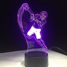Lámpara de mesa 3D con modelado deportivo de Hockey sobre hielo, cambios de colores de 7 luz LED nocturna, iluminación de sueño con USB para dormitorio, ventiladores deportivos, regalo para decoración del hogar 2024 - compra barato