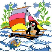 Embroidery Package Topgrade  Cross Stitch Kits Mole Cartoon Free Shipping 2024 - buy cheap