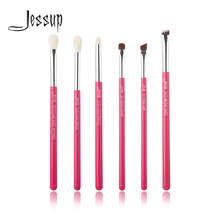 Jessup Rose-carmin/Silver Professional Makeup Brushes Set Beauty Tools Make up Brush kit Eye Shader Liner natural-synthetic hair 2024 - buy cheap