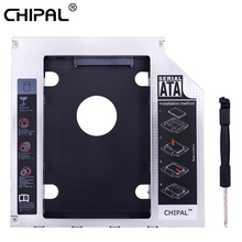 Chipal caixa de alumínio para 2 ° hdd, caixa de disco rígido sata 3.0mm 12.7 tamanhos 2.5 com led para laptop cd rom ótico 2024 - compre barato