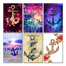 5D DIY Diamond Embroidery Ancho Nautical Art Full Drill Diamond Painting Cross Stitch Rhinestone Wall Mosaic Home Decoration 2024 - buy cheap