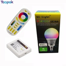 Mi.Light 2.4G Wireless 5W RGB+CCT E14 LED Bulb FUT013 Smart Lamp + WL-iBox1 + 4-Zone RF Remote Control 2024 - buy cheap