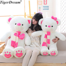 Soft PP Cotton Stuffed Bear With Scarf Toy Animals Bears Sleeping Pillows For Valentine's Day Gift Teddy Bear Cushions 3 Size 2024 - buy cheap