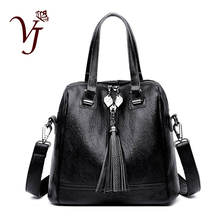 Bags For Women 2019 Tassel Crossbody Leather Luxury Handbags Designer Ladies Hand Bags Women Shoulder Bag Sac a main Femme 2024 - buy cheap
