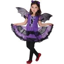 Arloneet Toddler girls dress halloween costume Kids Baby Girl Halloween Clothes Costume Dress+Hair Hoop+Bat Wing Outfit l0811 2024 - buy cheap