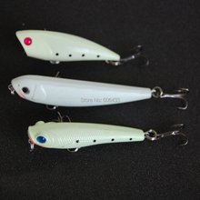 3PCS Night Fishing Fish noctilucent Popper Pencil Minnow lure Lures hook Crankbaits 7g-9g Free shipping 2024 - buy cheap