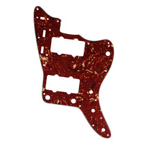 Pleroo Custom Guitar pickgaurd - For US Jazzmaster style Guitar pickguard Replacement , 4 Ply Red Tortoise 2024 - buy cheap