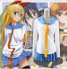 Anime Nisekoi COSPLAY Kirisaki Chitoge COS Halloween cosplay Anime Sailor suit Costumes 2024 - buy cheap