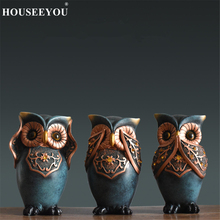 Living Room Wine Cabinet Bookcase Decoration Creative Modern Simple Household Lovely Owl Small Furnishing Statue Home Study Gift 2024 - buy cheap