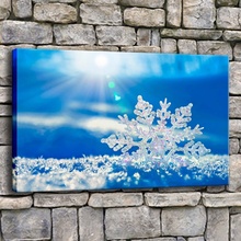 1 шт., Настенная картина с изображением снежинок 2024 - купить недорого