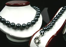 free shipping >>>>>Stunning 12mm Southsea Black Shell Pearl DIY Necklace & Bracelet 2024 - buy cheap